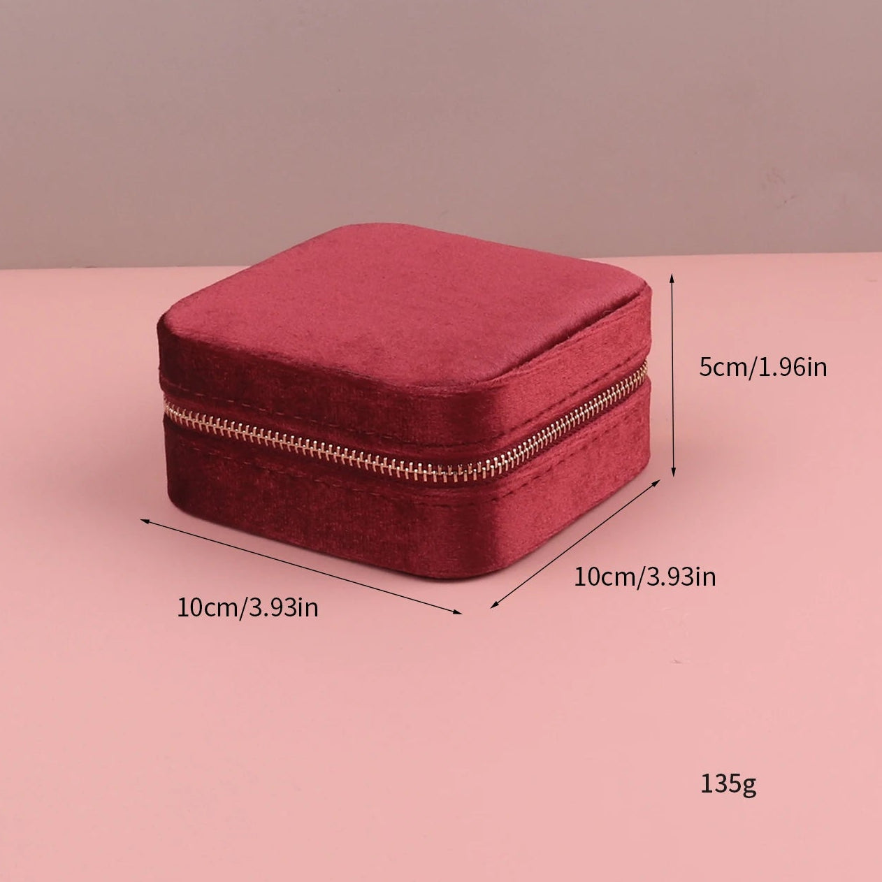Velvet Travel Zipper Jewelry Box-Rees Jewels-ReesJewels