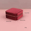 Velvet Travel Zipper Jewelry Box-Rees Jewels-ReesJewels
