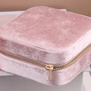 Velvet Travel Zipper Jewelry Box-Rees Jewels-ReesJewels