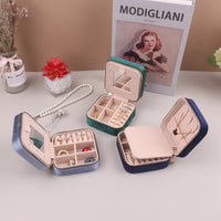 Velvet Travel Zipper Jewelry Box-Rees Jewels-ReesJewels