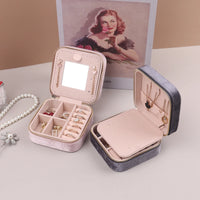 Velvet Travel Zipper Jewelry Box-Rees Jewels-ReesJewels
