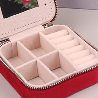 Velvet Travel Zipper Jewelry Box-Rees Jewels-ReesJewels