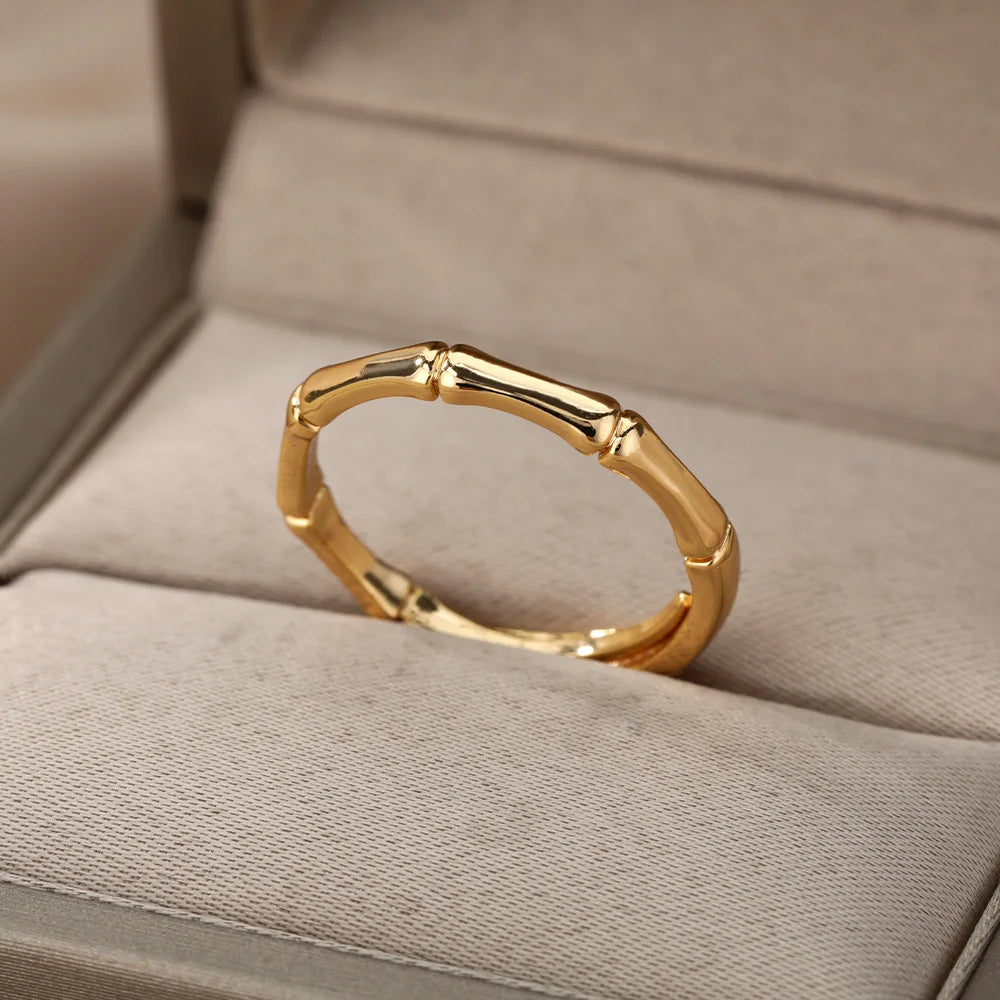 Vintage Bamboo Joint Band Ring
