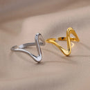 Vintage Geometric Wave Adjustable Ring-ReesJewels-ReesJewels
