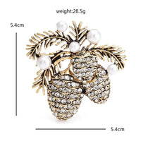 Vintage Pinecone Elegance Brooch-Rees Jewels-ReesJewels