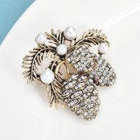 Vintage Pinecone Elegance Brooch-Rees Jewels-ReesJewels
