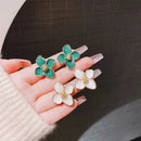 Vintage Shiny Sweet Flower Stud Earrings-ReesJewels-ReesJewels
