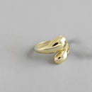 Vintage Trendy Smooth Geometric Drop Ring-ReesJewels-ReesJewels