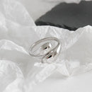 Vintage Trendy Smooth Geometric Drop Ring-ReesJewels-ReesJewels