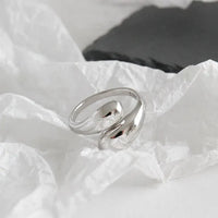 Vintage Trendy Smooth Geometric Drop Ring-ReesJewels-ReesJewels